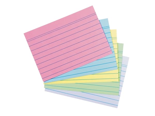 Herlitz 50041145, Flerfarget, A6, Linjerte ark, 180 g/m², 200 stykker