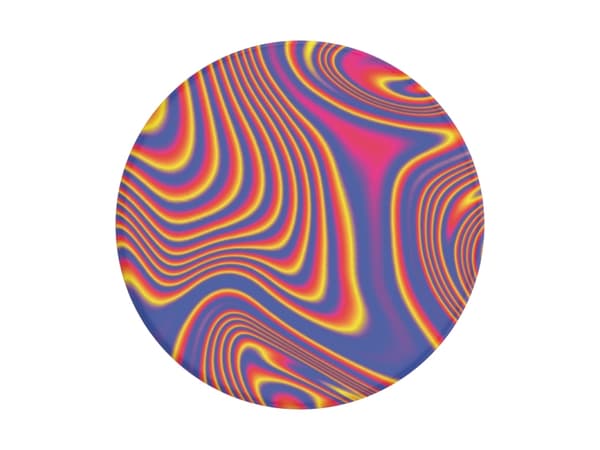 PopSockets PopGrip Basic Woozy, Grippi, Monivärinen, Universaali, 38,8 mm, 7,7 mm, 24,3 mm