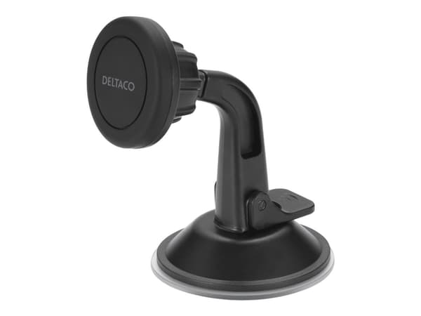DELTACO ARM-C103 - Bilhållare för mobiltelefon - magnetiskt sugfäste - svart Svart