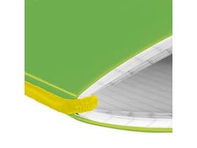 Herlitz 11361540, Grønn, Gult, A6, 40 ark, 80 g/m², Rute papir