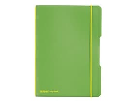 Herlitz 11361540, Grønn, Gult, A6, 40 ark, 80 g/m², Rute papir