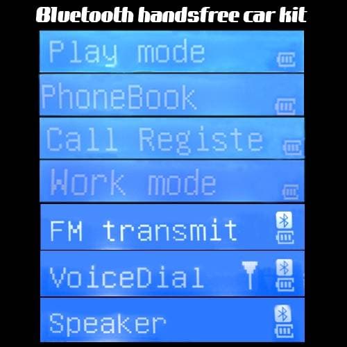 MP3 spelare med handsfree bluetooth Kit + solcellsladdare