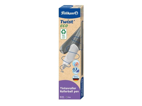 Pelikan Twist eco, Stiftpenna, Grå, Blå, Återvunnen plast, 0,3 mm, Ambidextrous