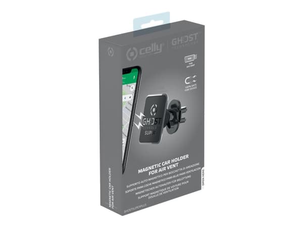 Celly GHOSTSUPERPLUS - Bilholder for mobiltelefon - svart