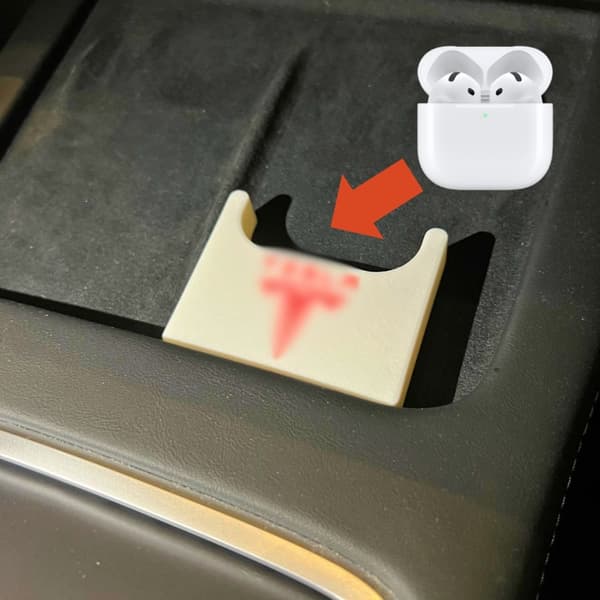 Airpods-løfter for å lade for Tesla Hvit M