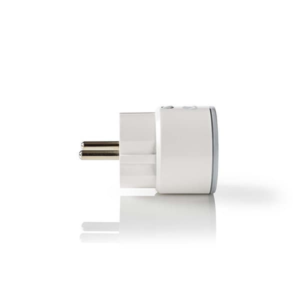 Nedis SmartLife Smart Plug | Wi-Fi | IP21 | Effektmåler | 2500 W | EU stik / Type F (CEE 7/7) | -10 - 40 °C | Android™ / IOS | Hvid | 1 stk