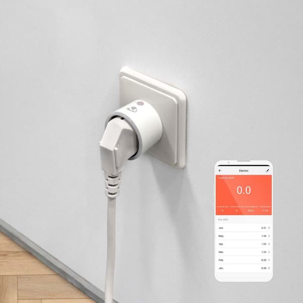 Nedis SmartLife Smart Plug | Wi-Fi | IP21 | Effektmåler | 2500 W | EU stik / Type F (CEE 7/7) | -10 - 40 °C | Android™ / IOS | Hvid | 1 stk