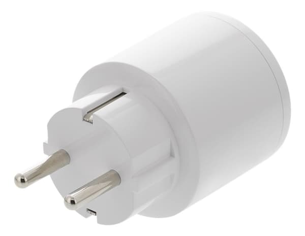 DELTACO SMART HOME älypistorasia, Wi-Fi, 1xCEE 7/3, 10A, ajastin, valk