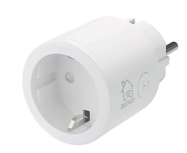 DELTACO SMART HOME älypistorasia, Wi-Fi, 1xCEE 7/3, 10A, ajastin, valk