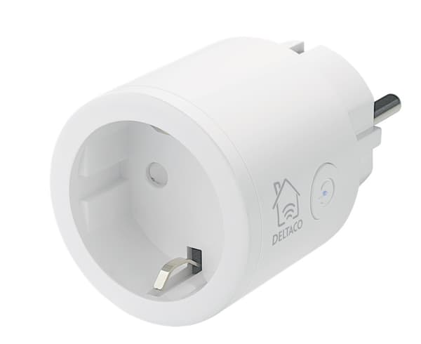 DELTACO SMART HOME strömbrytare, WiFi, 1xCEE 7/3, 10A, timer, 3-pack