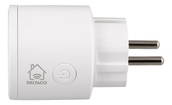 DELTACO SMART HOME strömbrytare, WiFi, 1xCEE 7/3, 10A, timer, 3-pack
