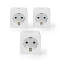 Miniatyrbild 3 av 11: Nedis SmartLife Smart Plug | Wi-Fi | IP21 | Strömmätare | 3680 W | Type F (CEE 7/7) | 0 - 55 °C | Android™ / IOS | Vit | 3 st