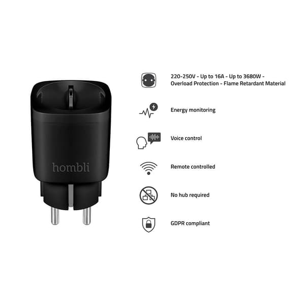 Hombli EU Älypistoke  Promo Pack 2+1 Musta