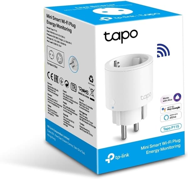 TP-LINK Tapo P115 Fjärrstyrt uttag med strömförbrukningsmätning