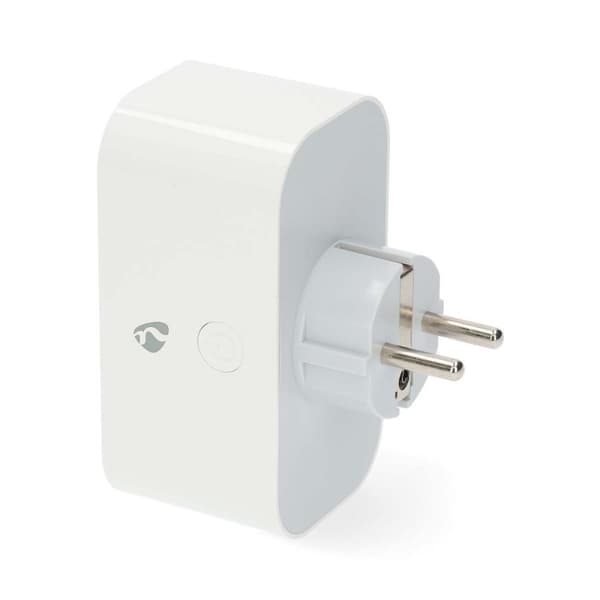 Nedis SmartLife Smart Plug | Wi-Fi | IP21 | Strömmätare | 3680 W | Type F (CEE 7/7) | 0 - 55 °C | Android™ / IOS | 2-vägs | Vit | 1 st
