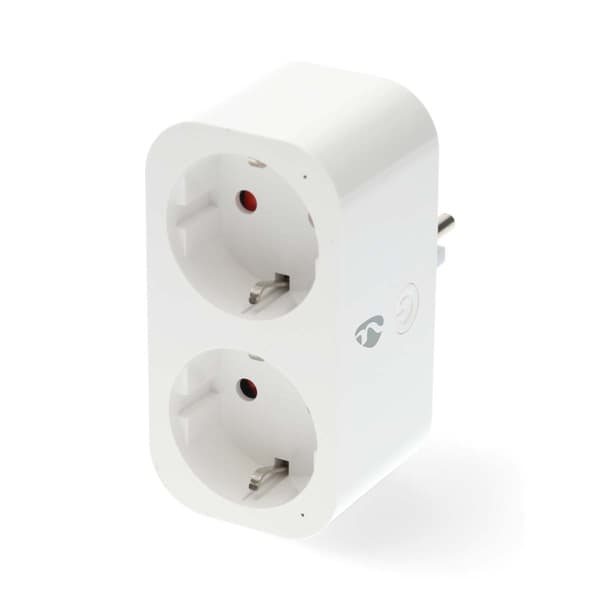 Nedis SmartLife Smart Plug | Wi-Fi | IP21 | Strömmätare | 3680 W | Type F (CEE 7/7) | 0 - 55 °C | Android™ / IOS | 2-vägs | Vit | 1 st