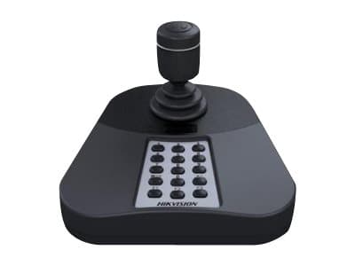 Hikvision DS-1005KI - Kamera / DVR-fjernkontroll - 15 knapper - kabel - for Hikvision DS-2DE5225; Pro Series DS-2DE4415, 2DE5225, 2DE5425, 2DE5432, 2