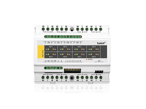 Satel INT-IORS, Valkoinen, 8 kanavaa, 230 V, 35 mA, 12 W, 350 mA