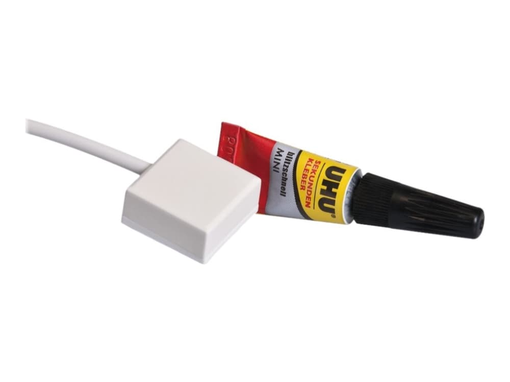 ABUS Potential-free Glass Breakage Detector with Adhesive - Gassensor - kabelansluten - vit
