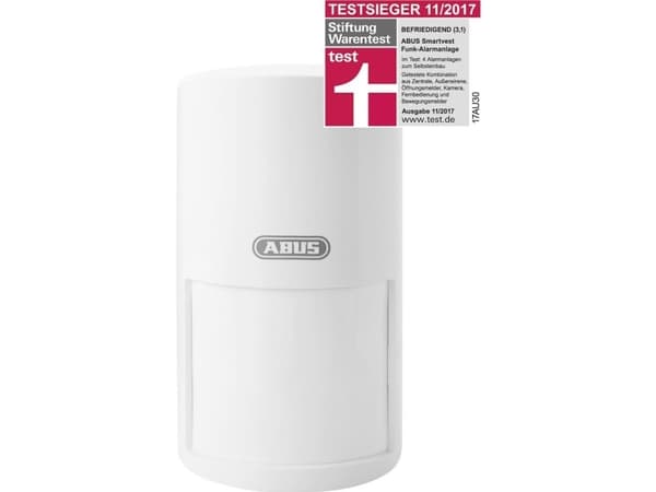 ABUS FUBW35000A, Passiv Infrarød (PIR) føler, Trådløs, 100 m, Tak/Vegg, Innendørs, Hvit