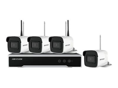 Hikvision NK44W0H-1T(WD) - NVR + kamera(/or) - trådlös, trådad - LAN 10/100, 802.11b, 802.11g, 802.11n - 4 kanaler - 1 x 1 TB - 4 kameror - CMOS
