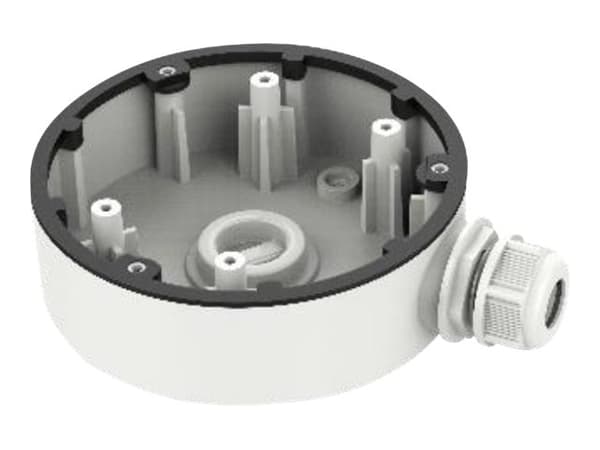 Hikvision DS-1280ZJ-DM46 - Kamerakoplingsboks - innendørs, utendørs - hvit - for 5 MP Fixed Mini Dome Network Camera; Pro Series EasyIP 2.0 Plus with