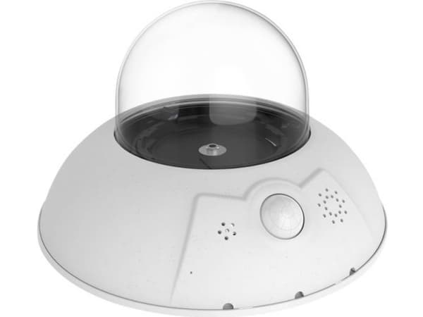MOBOTIX DualDome D16B - Nätverksövervakningskamera - kupol - utomhusbruk - vandalsäker/vädersäker - färg - 2 x 6 MP - 6144 x 2048 - ljud - LAN 10/100