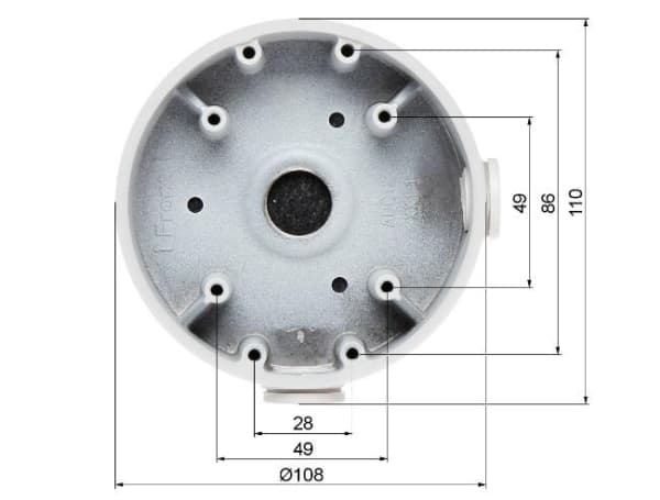 Dahua PFA139 - Kamerakoplingsboks - hvit - for Lite AI Series DH-IPC-HDBW3241, DH-IPC-HDBW3441; WizMind N85DJ62; WizSense 3 Series