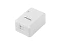 Pikkukuva 4 / 5: Lanberg OK1-0001-W, Cat6, 10/100/1000Base-T(X), Valkoinen, 42,1 mm, 60,1 mm, 26,4 mm