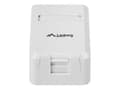 Pikkukuva 2 / 5: Lanberg OK1-0001-W, Cat6, 10/100/1000Base-T(X), Valkoinen, 42,1 mm, 60,1 mm, 26,4 mm