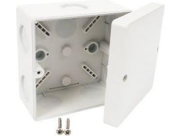 Kopos Pinta-asennettava sähkökotelo 101 x 101 x 16mm muovia IP66 (KSK 100 KA)