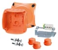 Miniatyrbilde 1 av 4: Hensel FK 0402, Polykarbonat (PC), Oransje, IP65, 104 mm, 70 mm, 104 mm