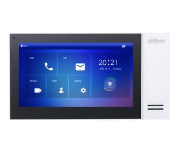 Dahua Technology VTH2421FW, 17,8 cm (7"), LCD, 1024 x 600 piksler, Kapasitiv, H.264, Sort, Hvid