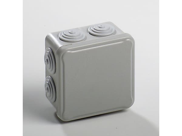 PCE LIGHT connector box 88x88x50mm 7 cable glands IP54 - EP-088