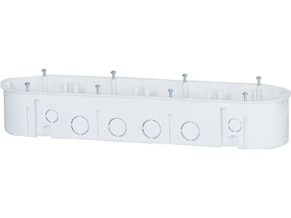 PAKPLAST PK4X60WT flush-mounted box with a 4X60 Pak-plast screw - PK4X60WT