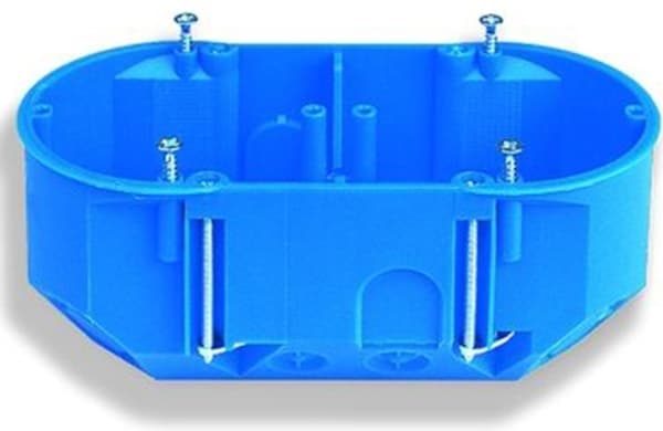 Simet Simet innfelt boks P2x60D 32092203 60mm dobbel gipsplate dyp blå