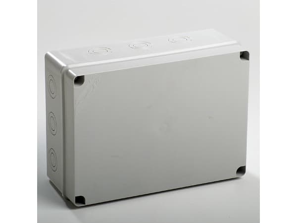 LIGHT IP55 kopplingsbox för tvinnad kabel 328x239x129 12 IDE-förskruvningar