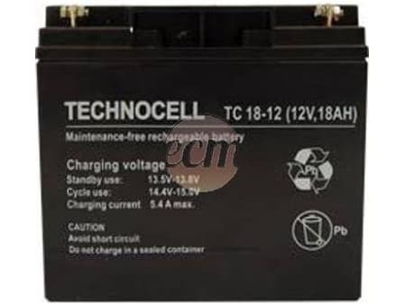 Technocell Huoltovapaa AGM-akku 18Ah 12V Technocell 18TC