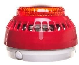 W2 Acoustic-optical siren 16-32.5V DC 100dB IP21C red SA-K7