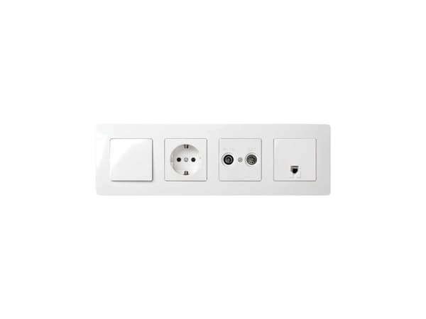 Simon 8200640-030, vit, plast, Simon 82, IP20, CE, 5 - 40 °C