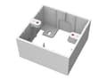 Miniatyrbilde 3 av 5: VISION TechConnect 3 1-Gang UK Backbox - Svart boks - hvit - 1 sett