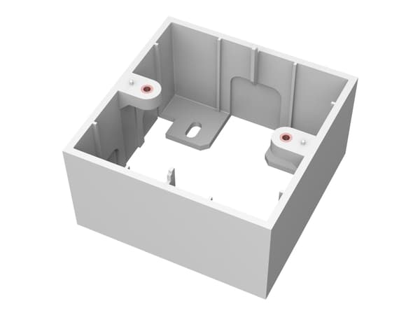 VISION TechConnect 3 1-Gang UK Backbox - Svart boks - hvit - 1 sett