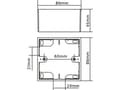 Miniatyrbilde 5 av 5: VISION TechConnect 3 1-Gang UK Backbox - Svart boks - hvit - 1 sett