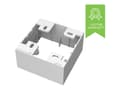 Miniatyrbilde 1 av 5: VISION TechConnect 3 1-Gang UK Backbox - Svart boks - hvit - 1 sett