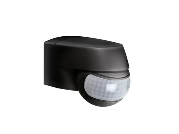 ESYLUX MD 200, 12 m, Seinä, Musta, IP44, 2000 lx, 2,5 m