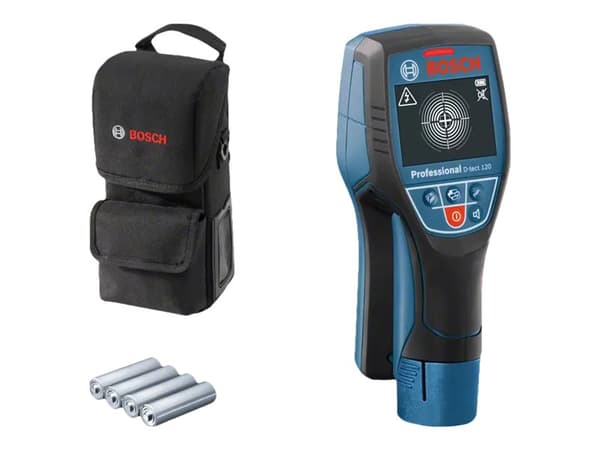 Bosch 120 D-Tect digitaalinen multimittari Rautapitoinen metalli, Kaapelissa virta, Kirjometalli, Puu