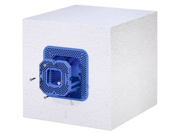 Simet Electrical junction box with mounting plate for foam polystyrene 60mm or 18kg EPS20 (83113003)