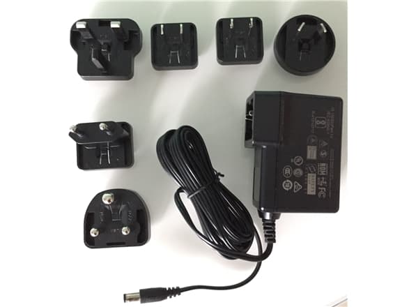 Evoko ekstern strømforsyning for alternativ strømforsyning fra Naso (37ERM2001), AC-DC adapter med 12 V DC max 1,25A, inkludert tysk Schuko plugg (EN