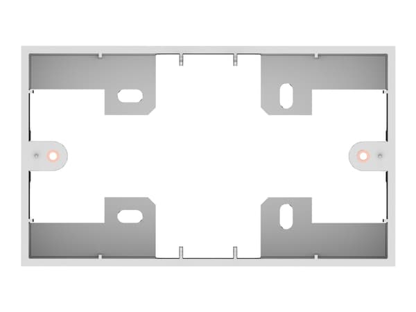 VISION TechConnect 3 2-Gang UK Backbox - Svart boks - hvit - 2 sett