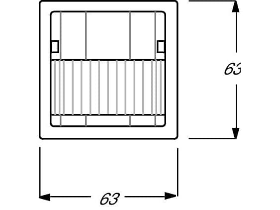 Busch-Jaeger 6122 / 02-84, Langallinen, 15 m, Seinä, Sisätila, Valkoinen, IP20